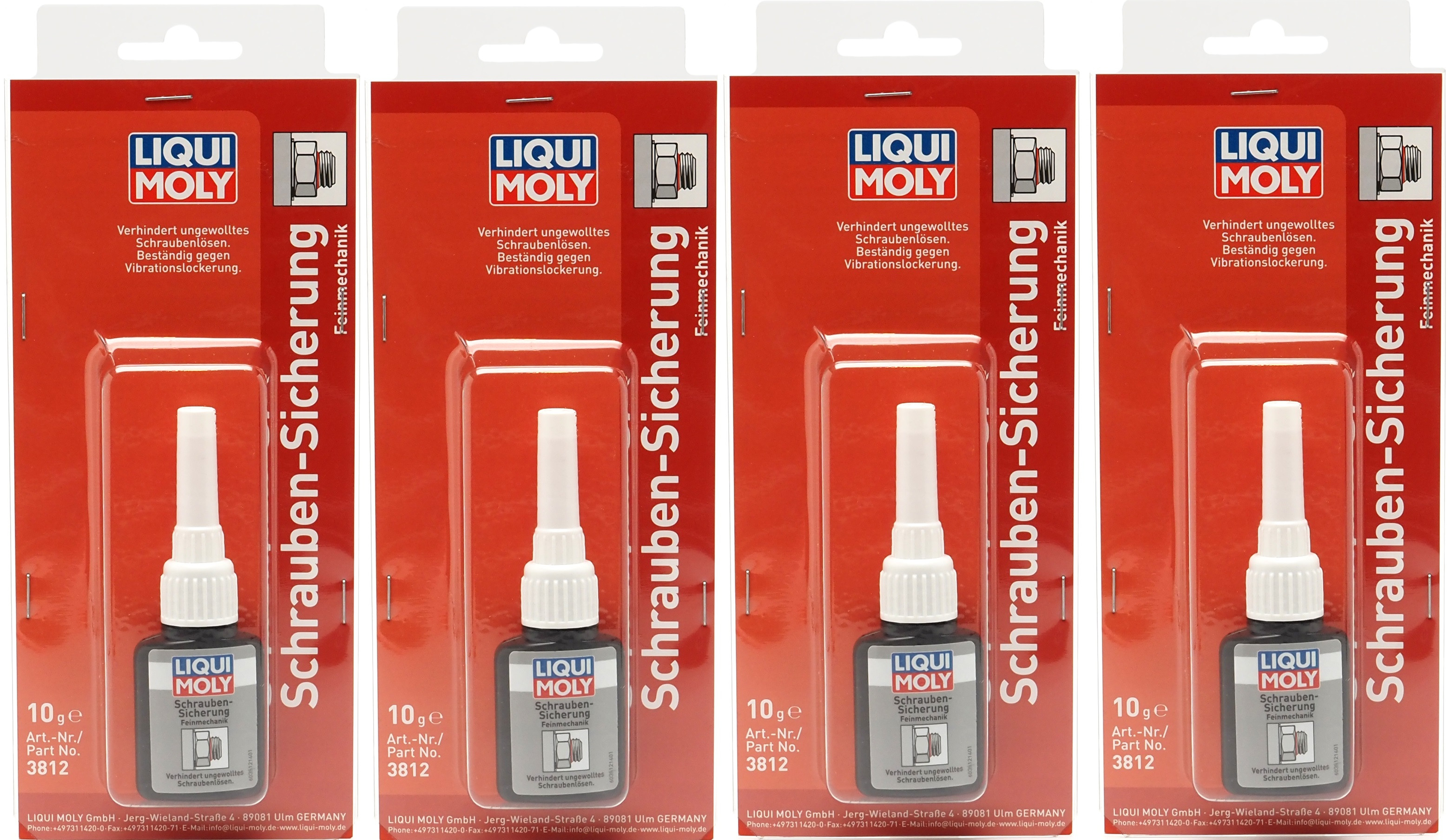 Liqui Moly 3812 Schrauben-Sicherung Feinmechanik 4x 10ml