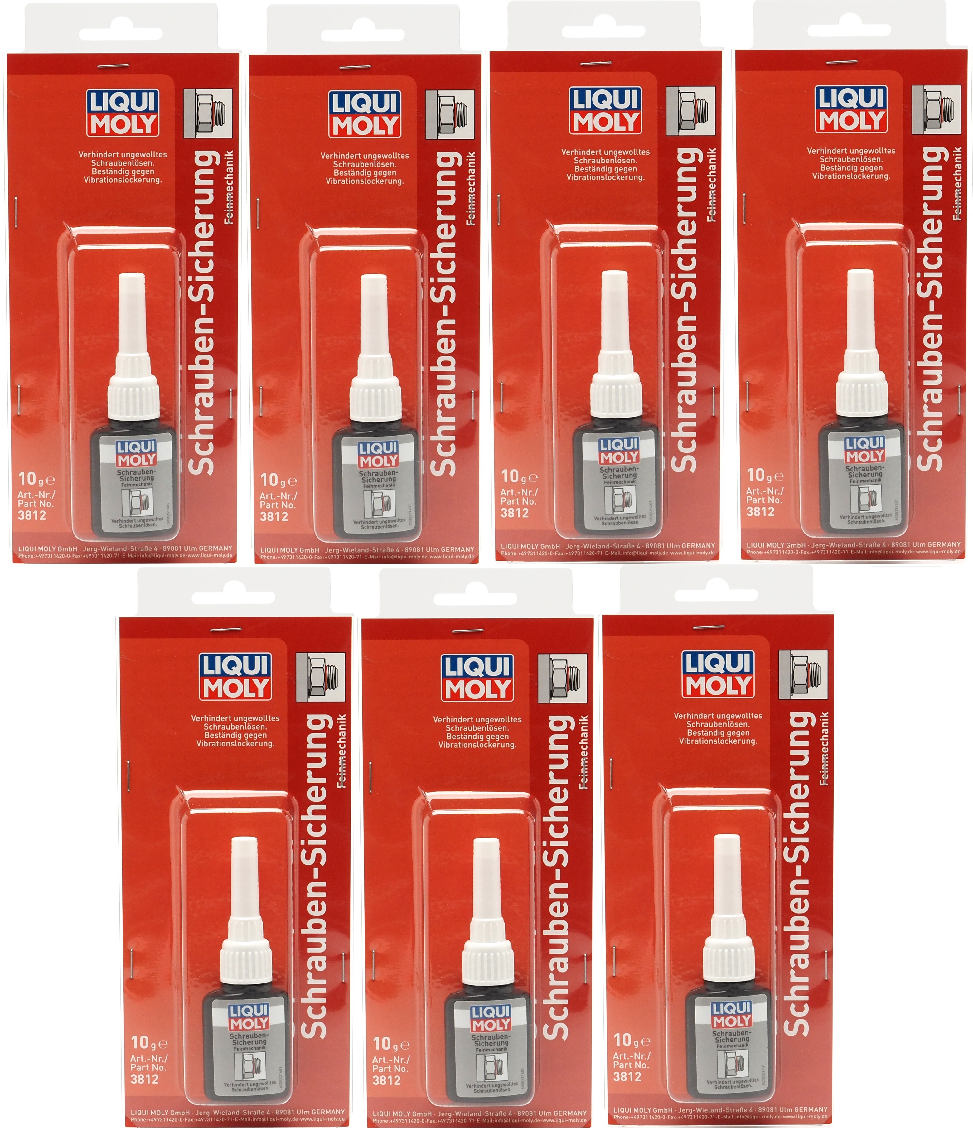 Liqui Moly 3812 Schrauben-Sicherung Feinmechanik 7x 10ml