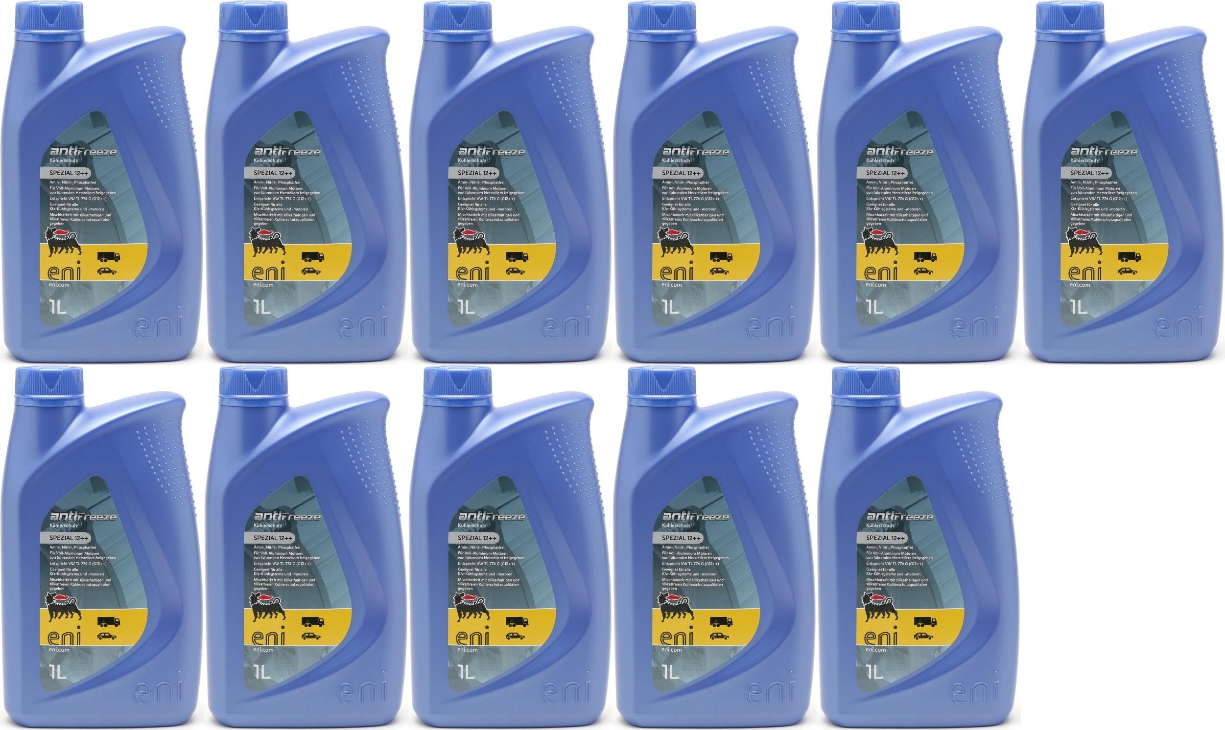 Eni ANTIFREEZE SPEZIAL 12 ++ Kühlerschutzl 11x 1l = 11 Liter