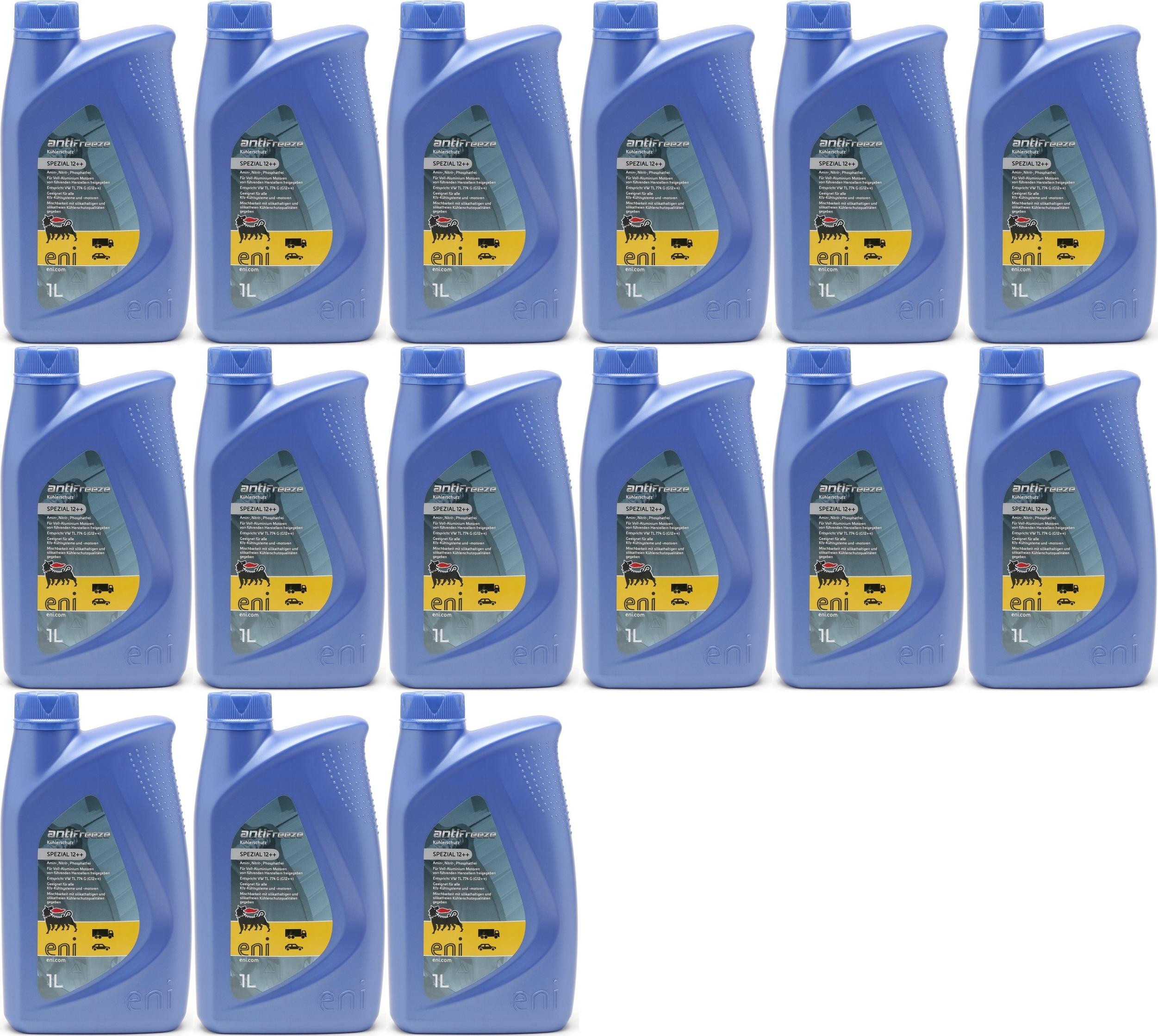 Eni ANTIFREEZE SPEZIAL 12 ++ Kühlerschutzl 15x 1l = 15 Liter
