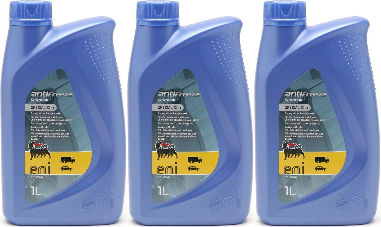 Eni ANTIFREEZE SPEZIAL 12 ++ Kühlerschutzl 3x 1l = 3 Liter