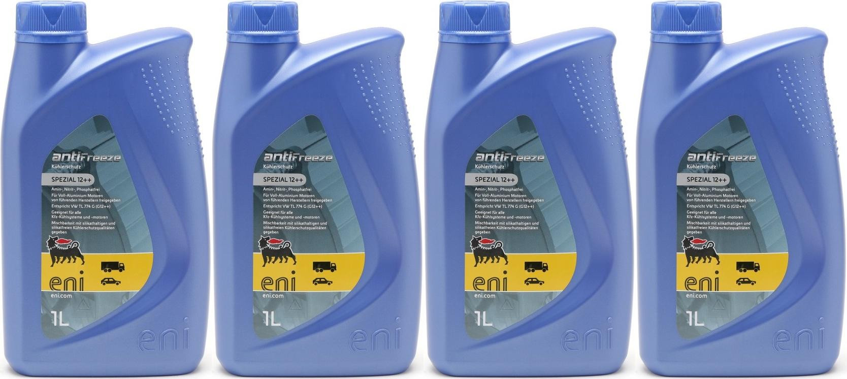 Eni ANTIFREEZE SPEZIAL 12 ++ Kühlerschutzl 4x 1l = 4 Liter