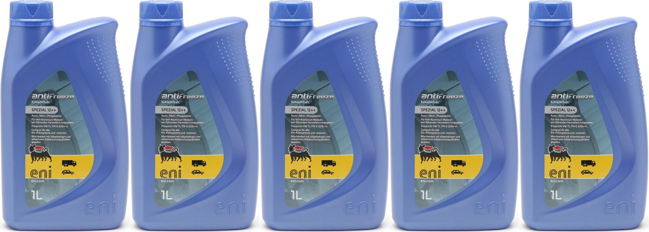Eni ANTIFREEZE SPEZIAL 12 ++ Kühlerschutzl 5x 1l = 5 Liter