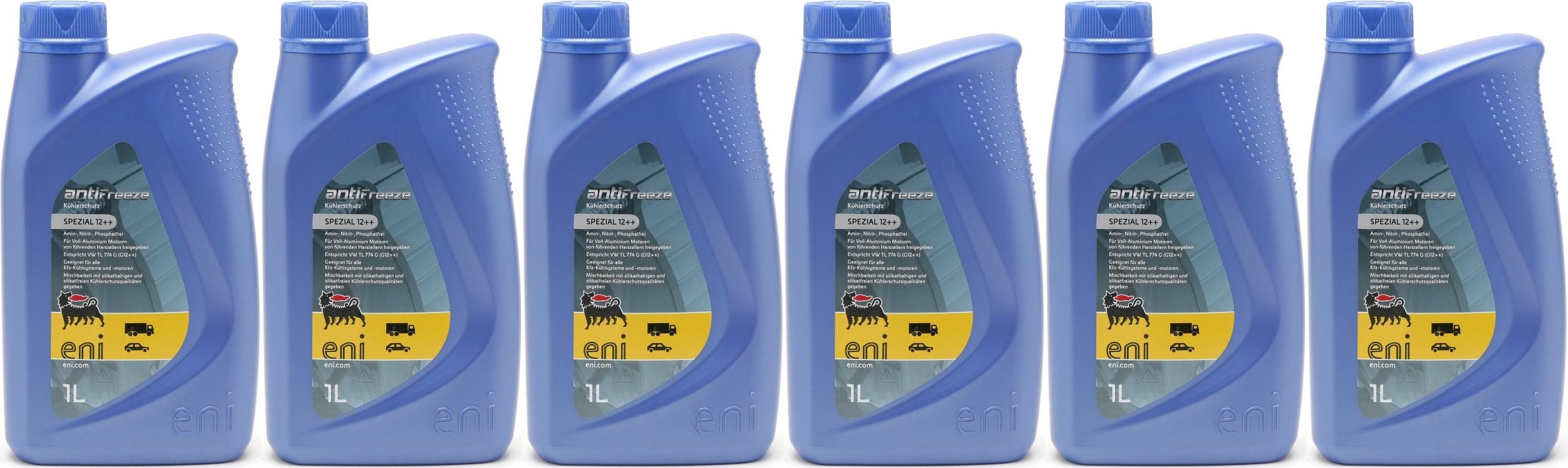 Eni ANTIFREEZE SPEZIAL 12 ++ Kühlerschutzl 6x 1l = 6 Liter