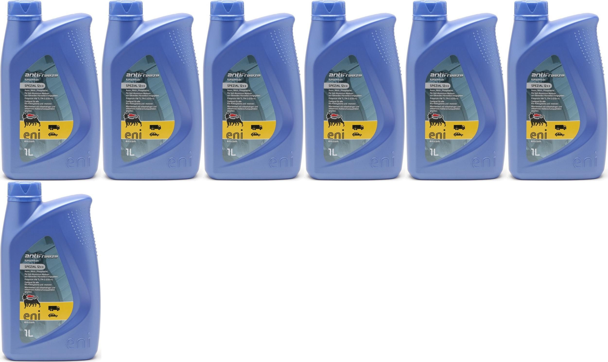 Eni ANTIFREEZE SPEZIAL 12 ++ Kühlerschutzl 7x 1l = 7 Liter
