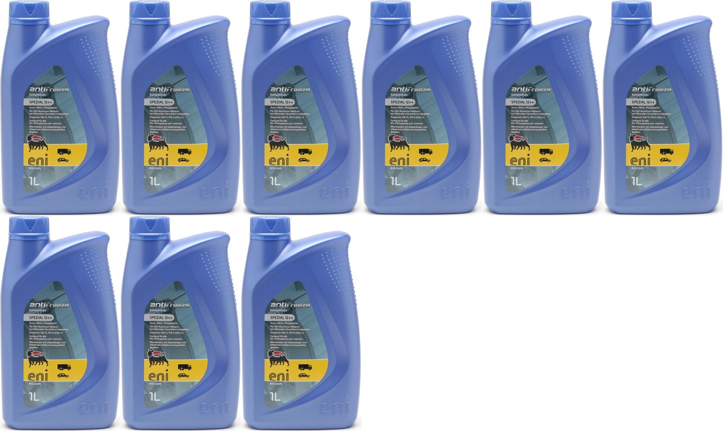 Eni ANTIFREEZE SPEZIAL 12 ++ Kühlerschutzl 9x 1l = 9 Liter