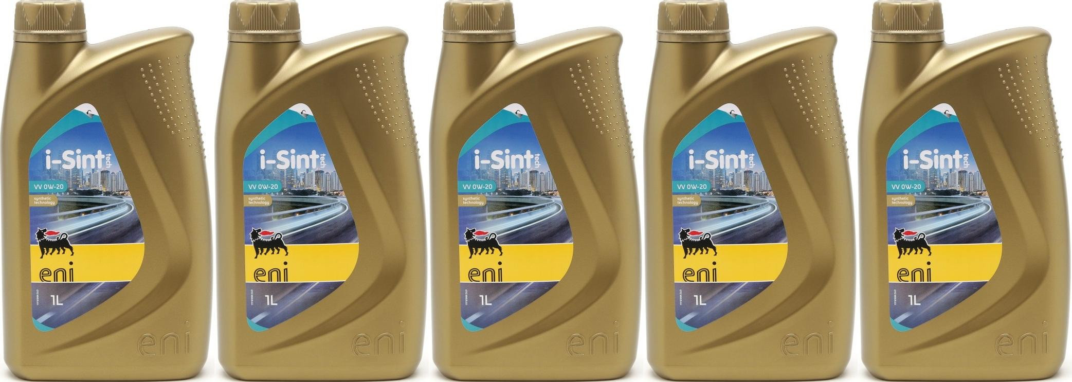 Eni i-Sint tech VV 0W-20 Motoröl 5x 1l = 5 Liter