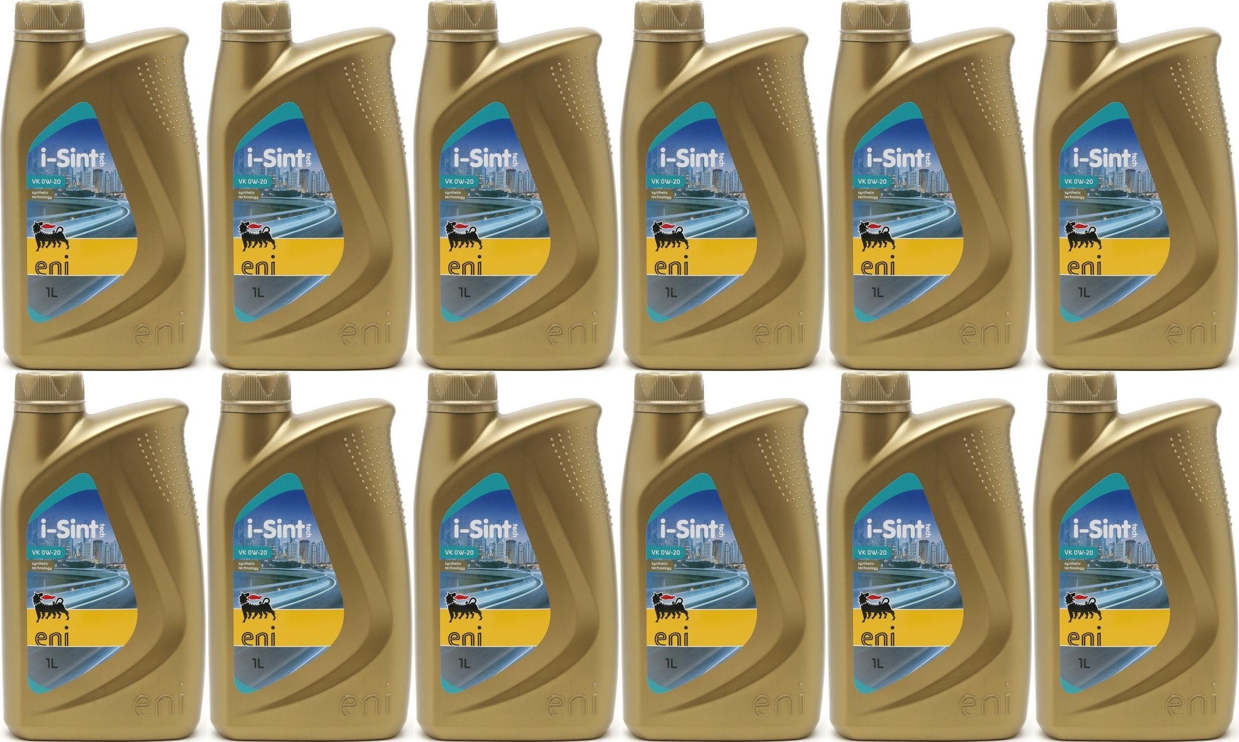Eni i-Sint tech VK 0W-20 Motoröl 12x 1l = 12 Liter