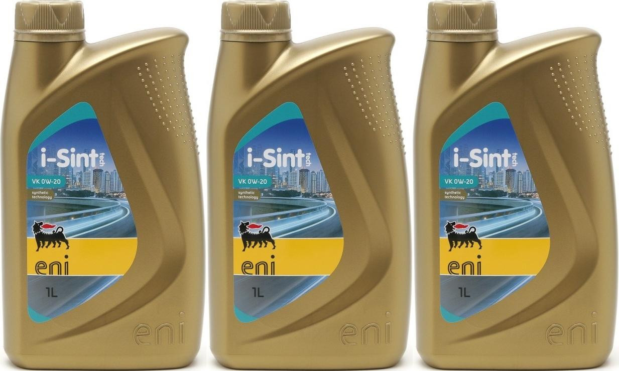 Eni i-Sint tech VK 0W-20 Motoröl 3x 1l = 3 Liter