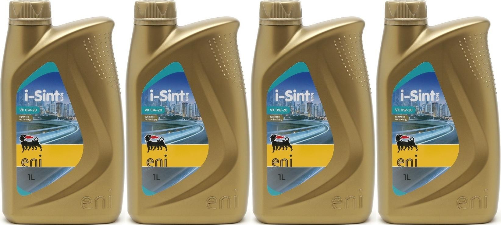 Eni i-Sint tech VK 0W-20 Motoröl 4x 1l = 4 Liter