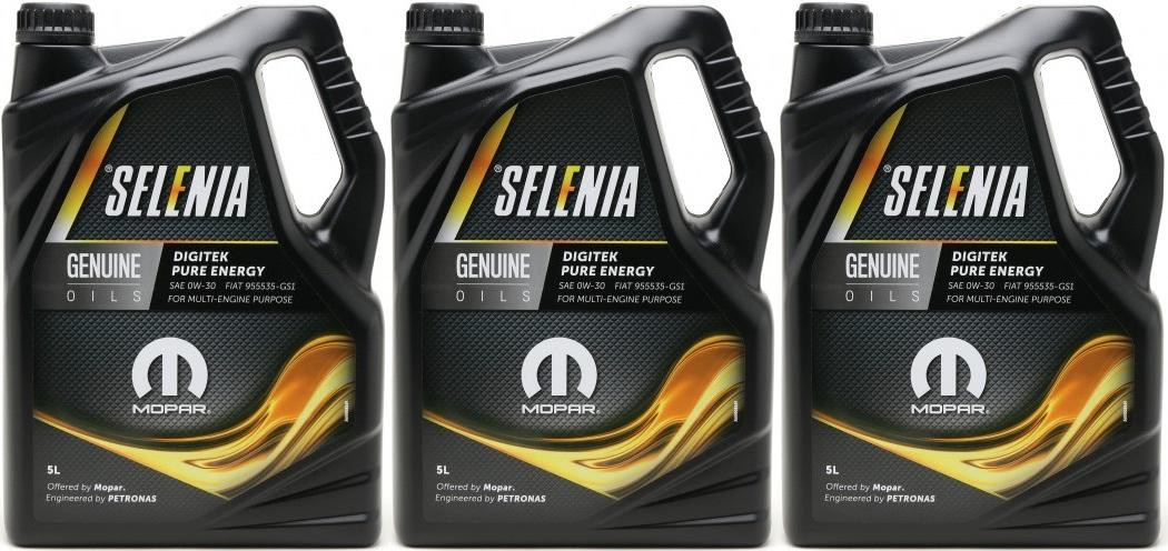 Selenia Digitek Pure Energy 0W-30 Motoröl 3x 5 = 15 Liter