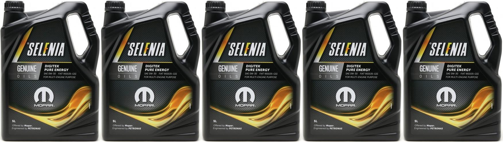 Selenia Digitek Pure Energy 0W-30 Motoröl 5x 5 = 25 Liter