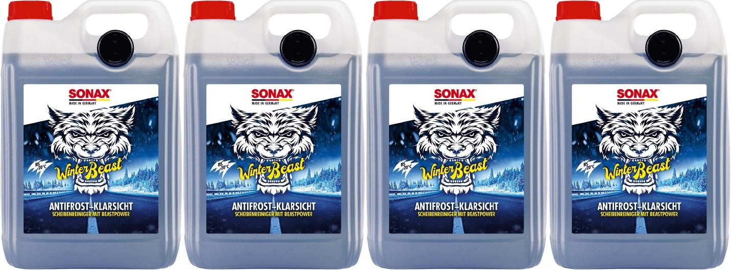 Sonax WinterBeast AntiFrost & KlarSicht bis -20°C gebrauchsfertig 4x5 = 20 Liter