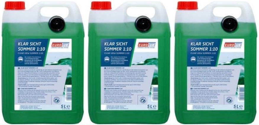 EUROLUB Klar Sicht Sommer 1:10 Konzentrat 3x 5 = 15 Liter