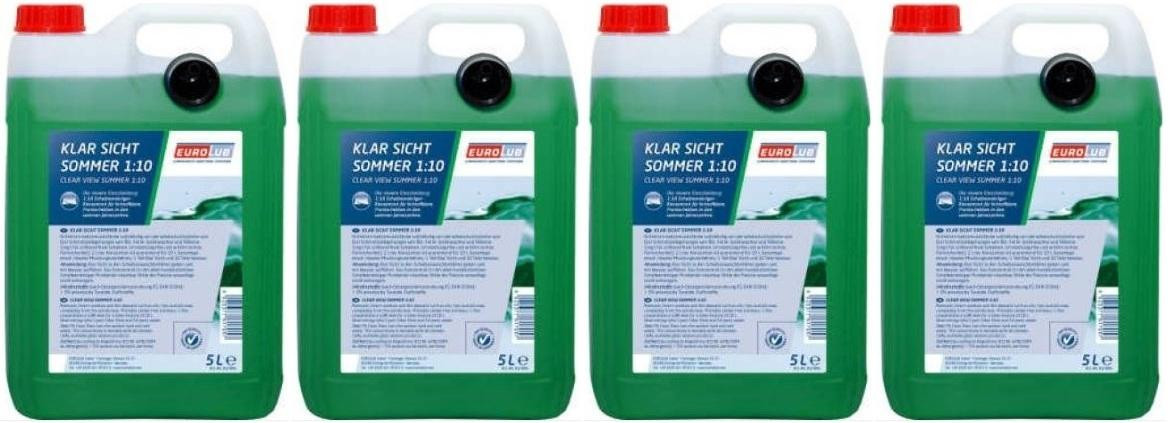 EUROLUB Klar Sicht Sommer 1:10 Konzentrat 4x 5 = 20 Liter