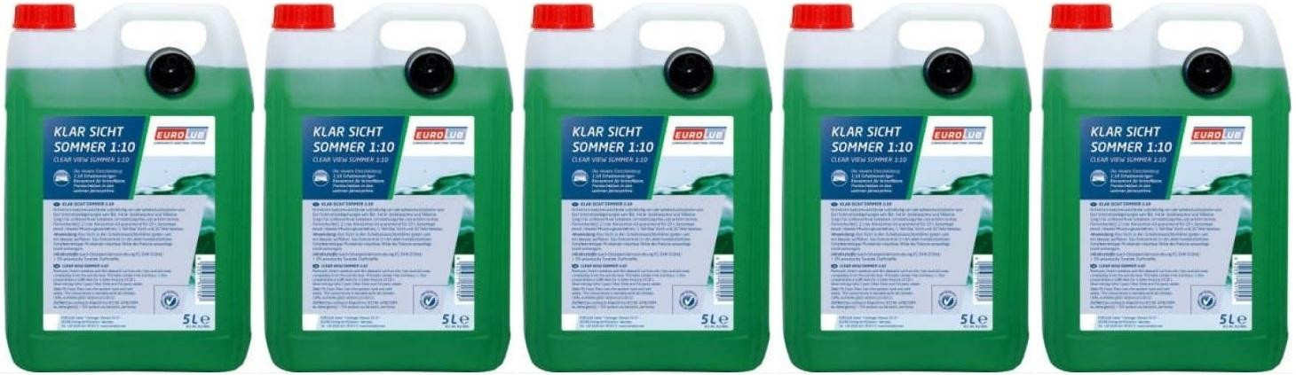 EUROLUB Klar Sicht Sommer 1:10 Konzentrat 5x 5 = 25 Liter