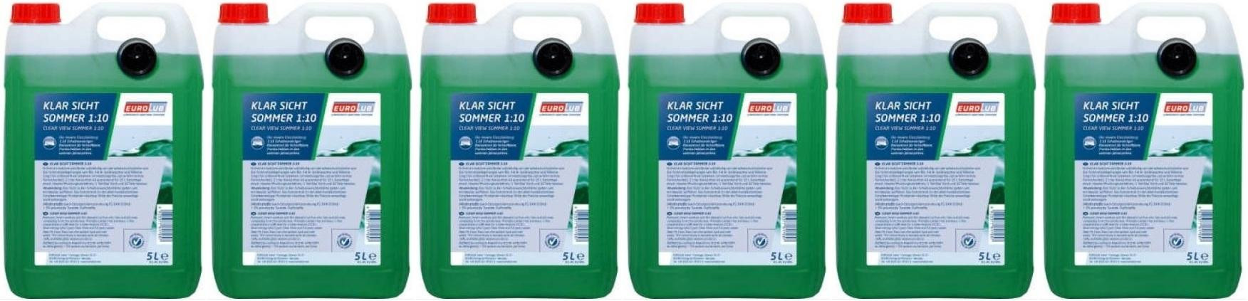 EUROLUB Klar Sicht Sommer 1:10 Konzentrat 6x 5 = 30 Liter