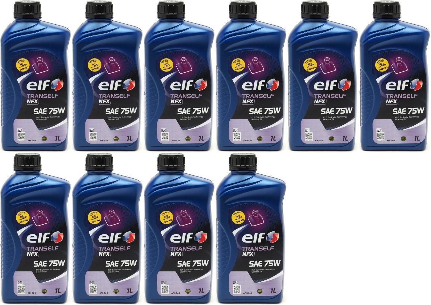 Elf Tranself NFX 75W Schaltgetriebeöl (Nachfolger von NFP/NFJ) 10x 1l = 10 Liter