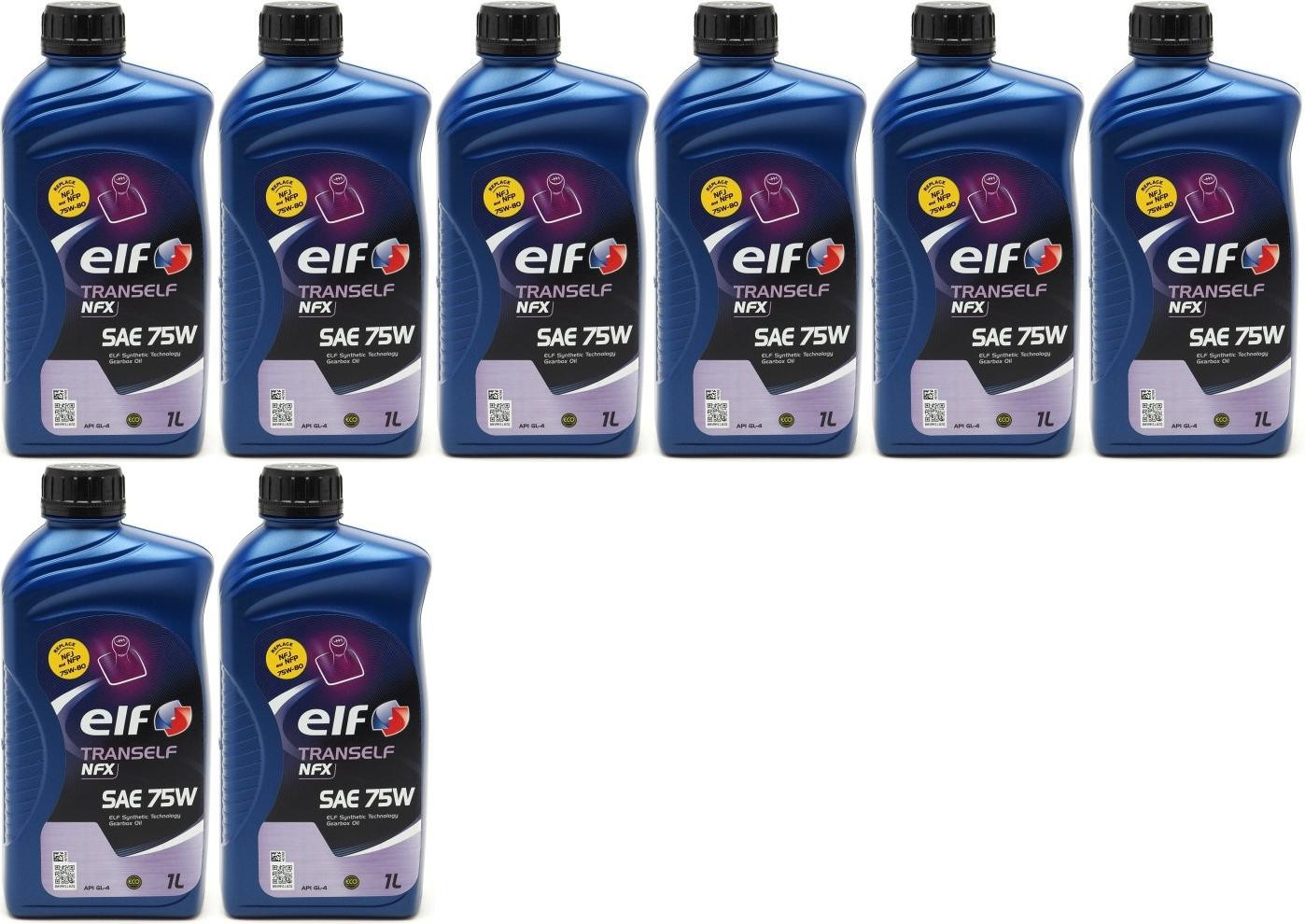 Elf Tranself NFX 75W Schaltgetriebeöl (Nachfolger von NFP/NFJ) 8x 1l = 8 Liter