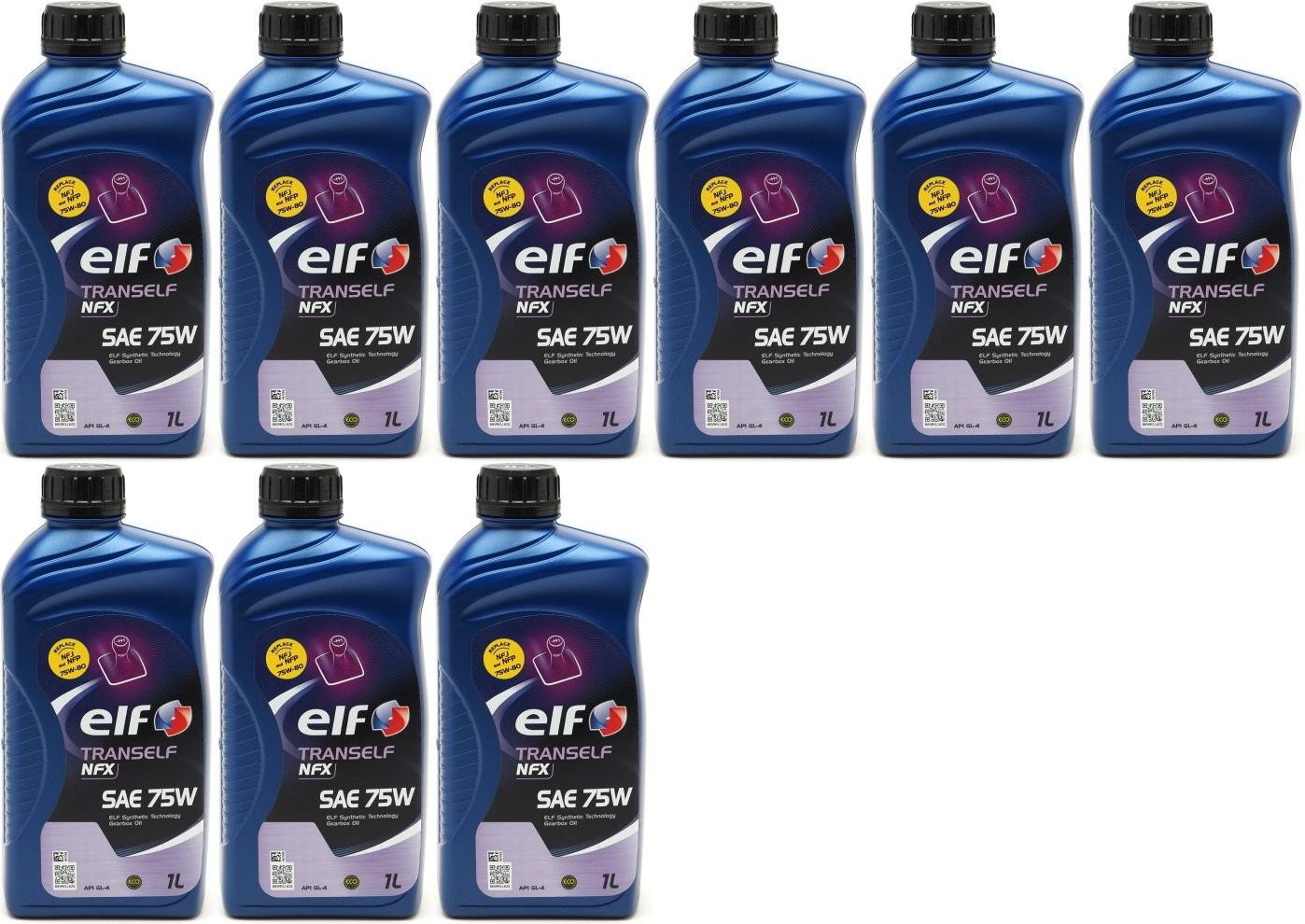 Elf Tranself NFX 75W Schaltgetriebeöl (Nachfolger von NFP/NFJ) 9x 1l = 9 Liter