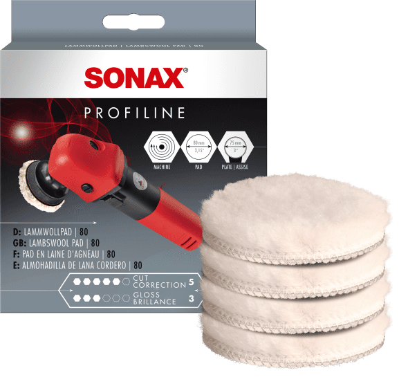 SONAX LammwollPad 80 4 Stück