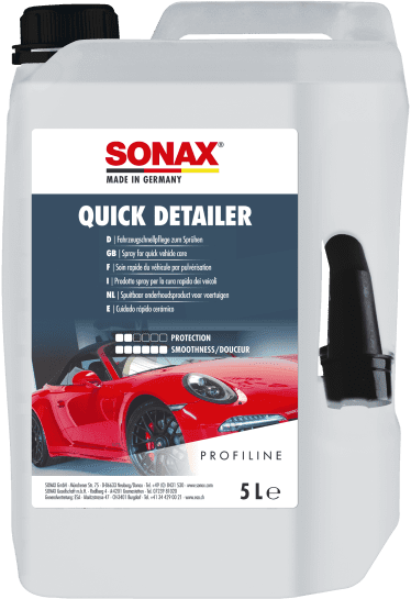 SONAX Quick Detailer 5 Liter Fahrzeugschnellpflege zum Sprühen, frischt Farben auf und verleiht herausragende Glätte | Art-Nr. 02685000