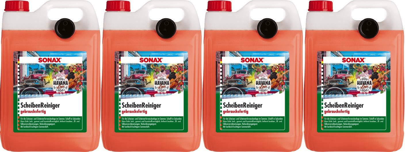 SONAX ScheibenReiniger gebrauchsfertig Havana Love 4x 5 = 20 Liter