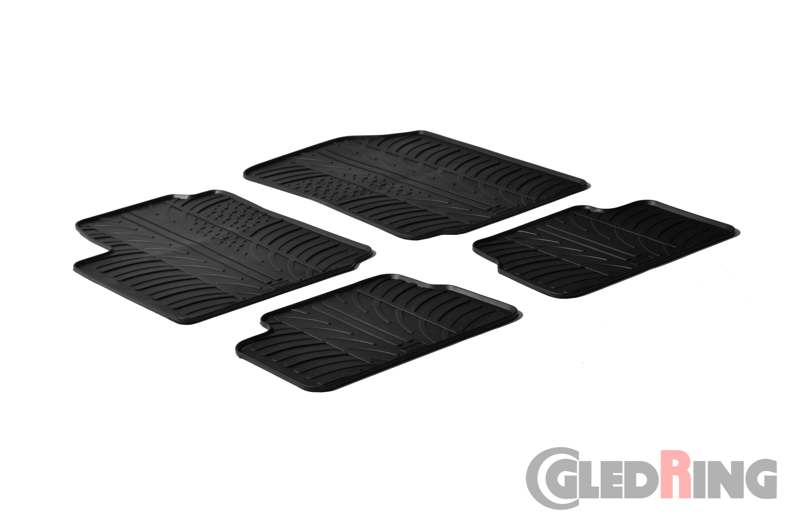 Original Gledring Passform Fußmatten Gummimatten 4 Tlg. - CITROEN C3 2002 -2009