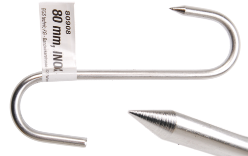 BGS Fleischerhaken | Edelstahl | 80 mm