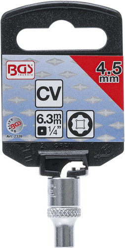 BGS Steckschlüssel-Einsatz Super Lock | Antrieb Innenvierkant 6,3 mm (1/4