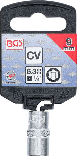 BGS Steckschlüssel-Einsatz Super Lock | Antrieb Innenvierkant 6,3 mm (1/4