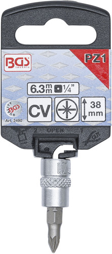 BGS Bit-Einsatz | Antrieb Innenvierkant 6,3 mm (1/4