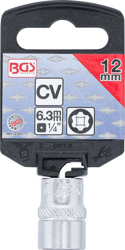 BGS Steckschlüssel-Einsatz Super Lock | Antrieb Innenvierkant 6,3 mm (1/4