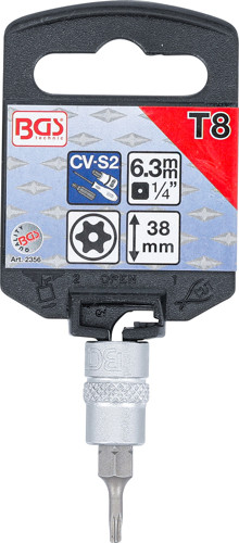 BGS Bit-Einsatz | Antrieb Innenvierkant 6,3 mm (1/4