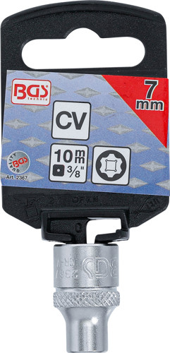 BGS Steckschlüssel-Einsatz Super Lock | Antrieb Innenvierkant 10 mm (3/8