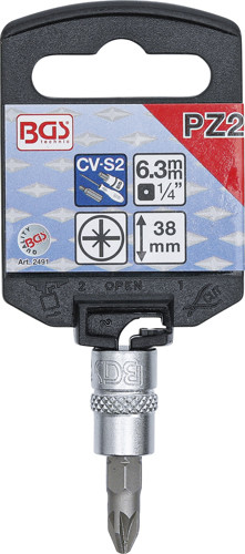 BGS Bit-Einsatz | Antrieb Innenvierkant 6,3 mm (1/4