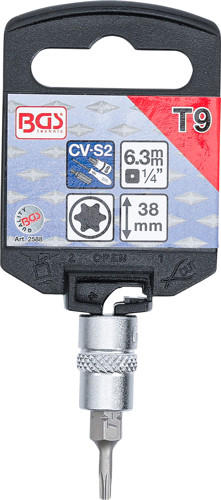 BGS Bit-Einsatz | Antrieb Innenvierkant 6,3 mm (1/4