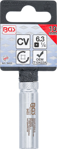 BGS Steckschlüssel für Unterdruckversteller am VAG Turbolader | SW 10 mm