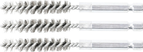 BGS Stahlbürste | 10 mm | Antrieb Außensechskant 6,3 mm (1/4