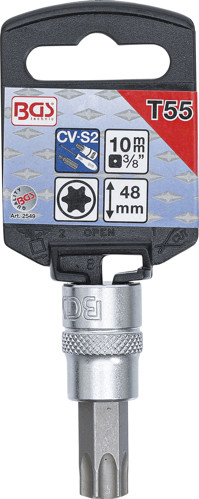 BGS Bit-Einsatz | Antrieb Innenvierkant 10 mm (3/8