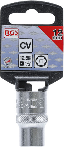 BGS Steckschlüssel-Einsatz Sechskant | Antrieb Innenvierkant 12,5 mm (1/2