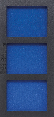 BGS Werkstattwageneinlage 1/3, leer: 3 Ablagefächer | 408 x 189 x 32 mm