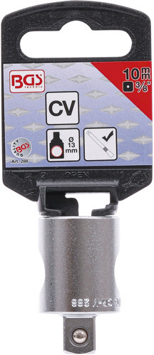 BGS Gleitgriff-Adapter für Verlängerungen | Abtrieb Außenvierkant 10 mm (3/8