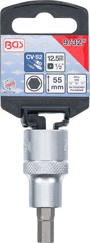 BGS Bit-Einsatz | Länge 55 mm | Antrieb Innenvierkant 12,5 mm (1/2