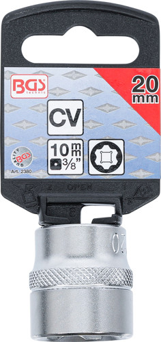 BGS Steckschlüssel-Einsatz Super Lock | Antrieb Innenvierkant 10 mm (3/8