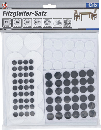 BGS Filzgleiter-Satz | selbstklebend | 131-tlg.