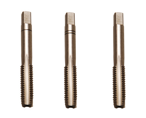 BGS Gewindebohrer-Satz | Vor-, Mittel- und Fertigschneider | HSS-G | M10 x 1,5 mm | 3-tlg.