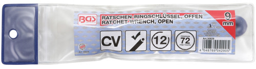 BGS Ratschen-Ringschlüssel, offen | SW 9 mm