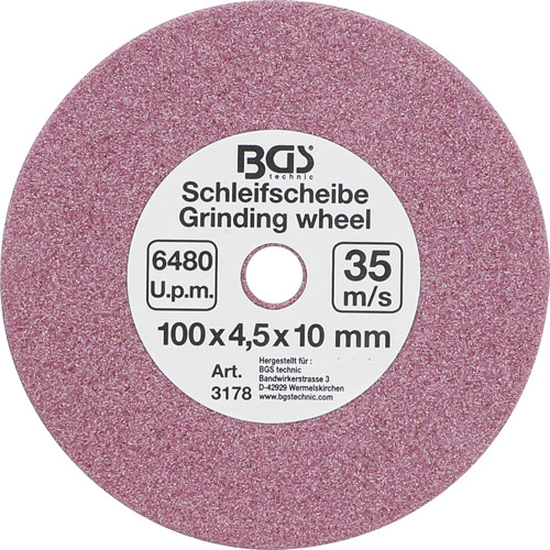 BGS Schleifscheibe | für Art. 3180 | Ø 100 x 4,5 x 10 mm