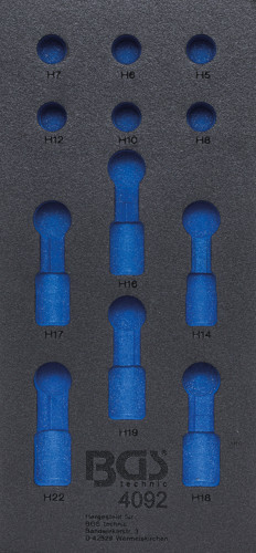 BGS Werkstattwageneinlage 1/3 | leer | für Art. 4092